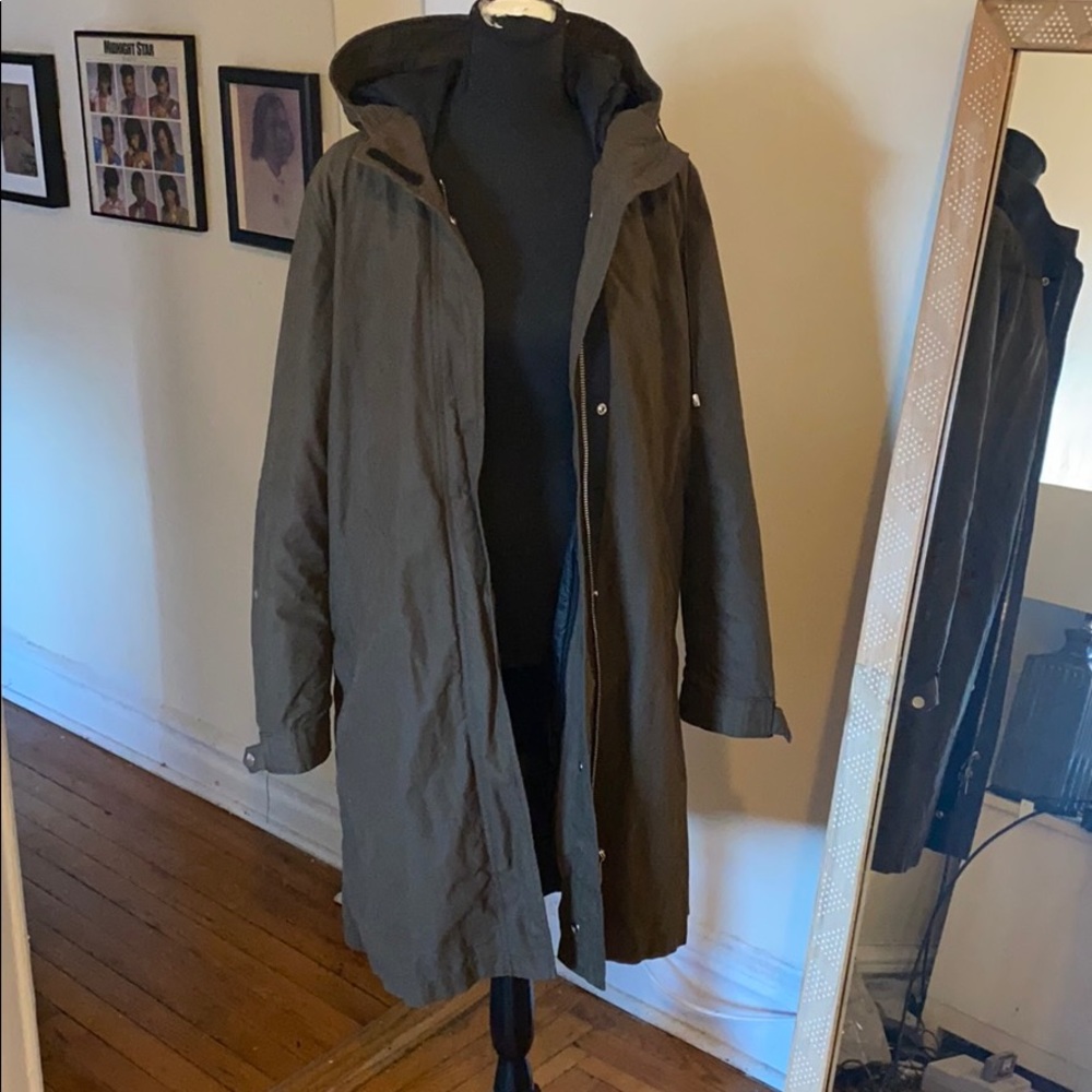 ZARA army green coat
